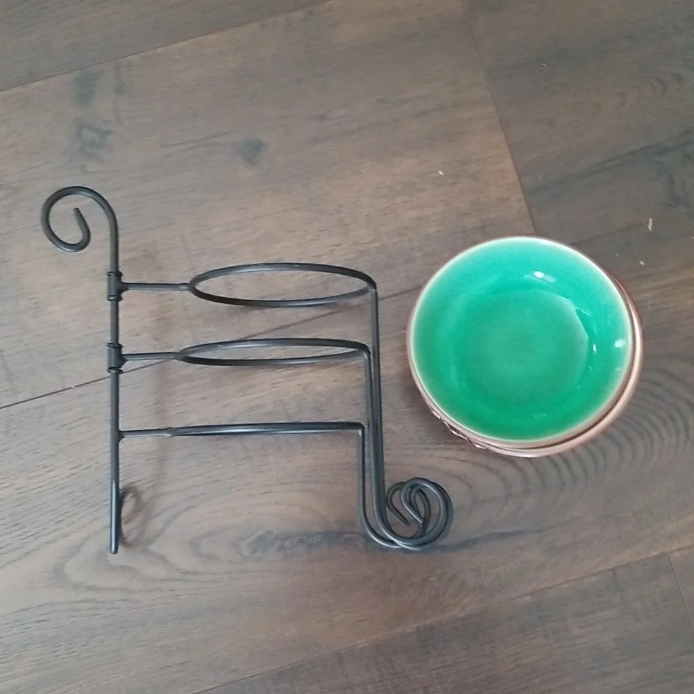 Pier 1 imports foldable 3 tier condiment dip holder with bowls